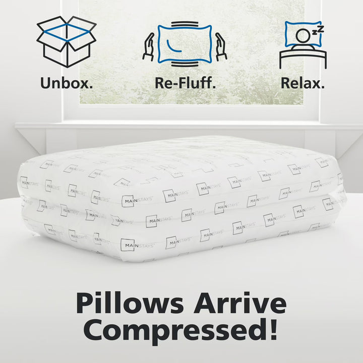 Extra Luxury 8 Pack King Bed Pillows (20 x 36 Inch) – Extra Firm Support
