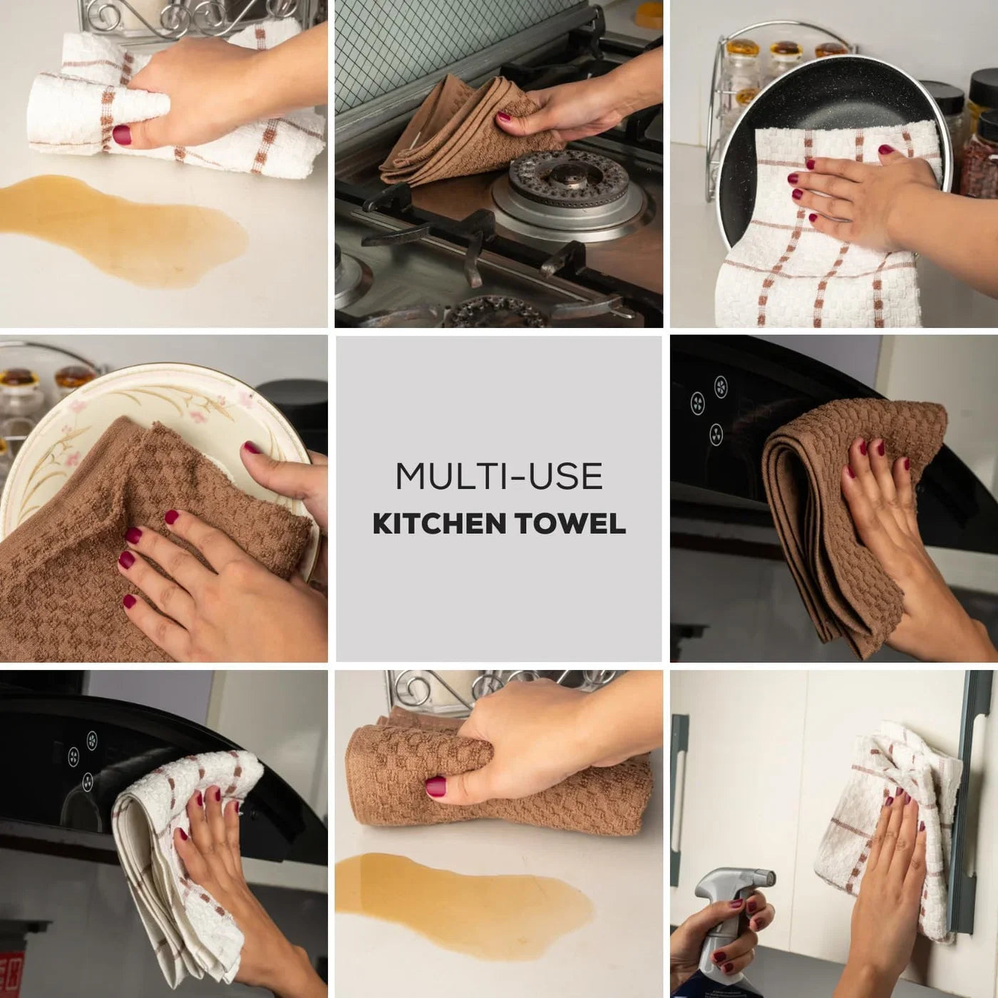 Premium 144 Pack Waffle Weave Kitchen Dish Towels (15x25 Inch) - 100% Cotton