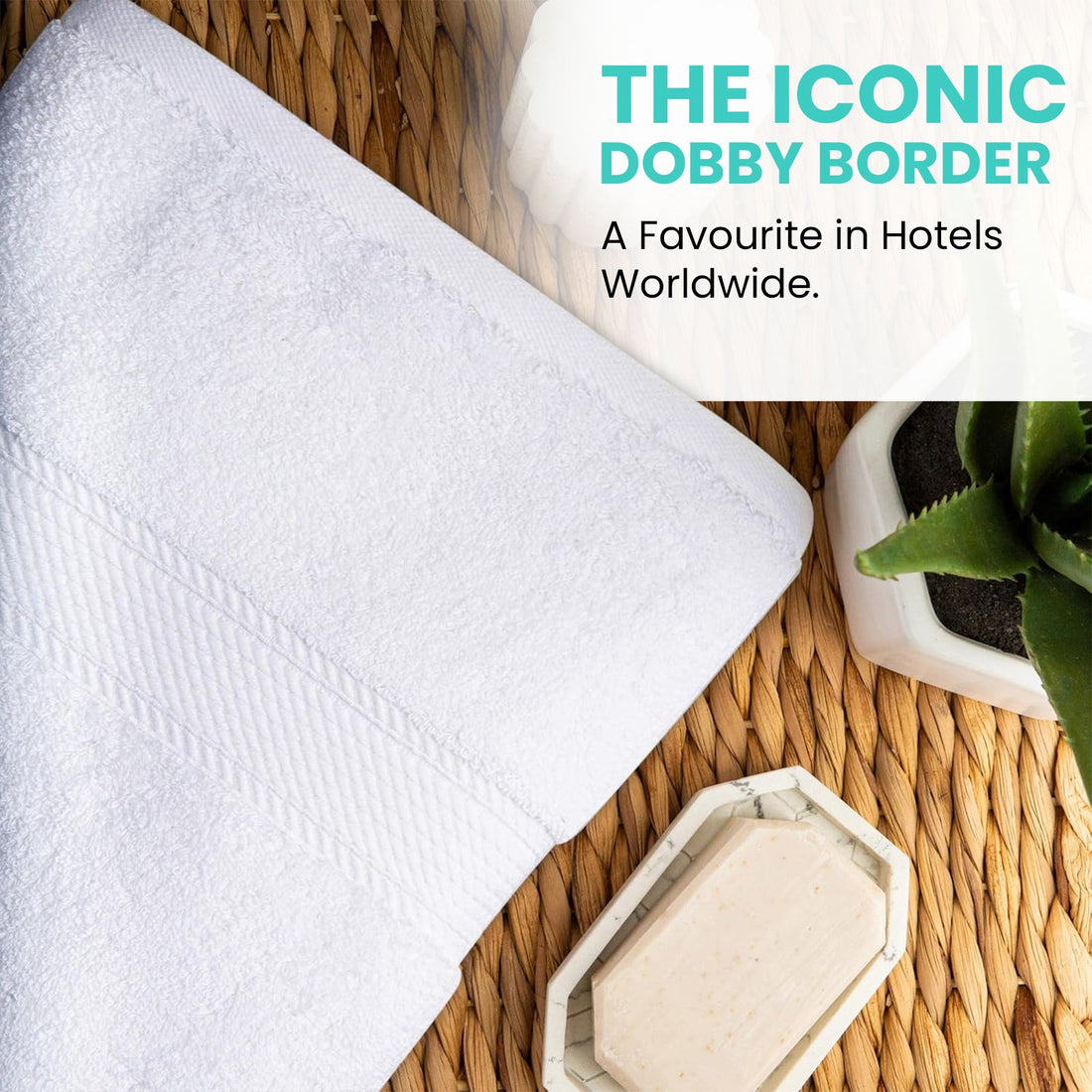 Luxury 24 (27x54 Inch)  Bulk White Bath Towels - 100% Premium Cotton- 24 Pieces Wholesale Pack - Bath Towels for Hotels & Hospitality Use