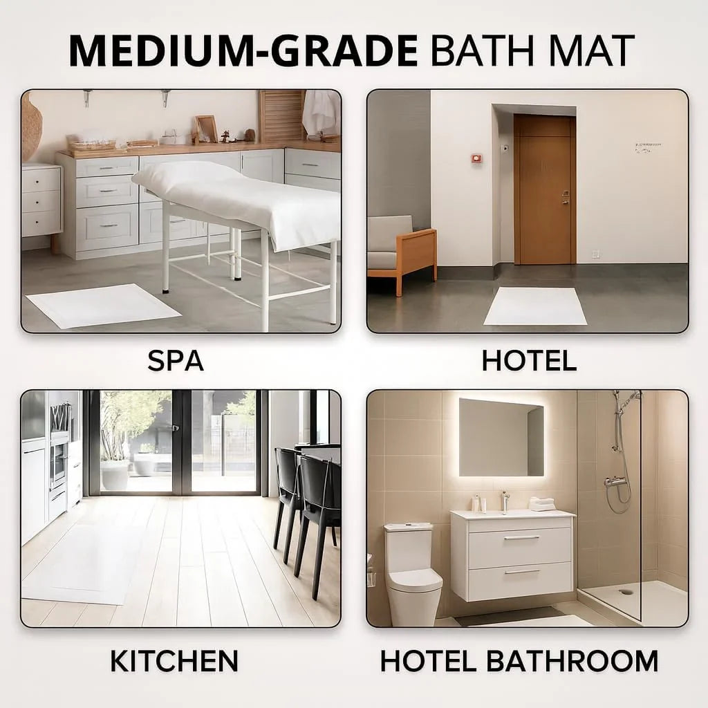 (1000 GSM ) Luxury 36 Pack Bath Stepping Mats  (21x34 Inch) - 100% Premium Cotton