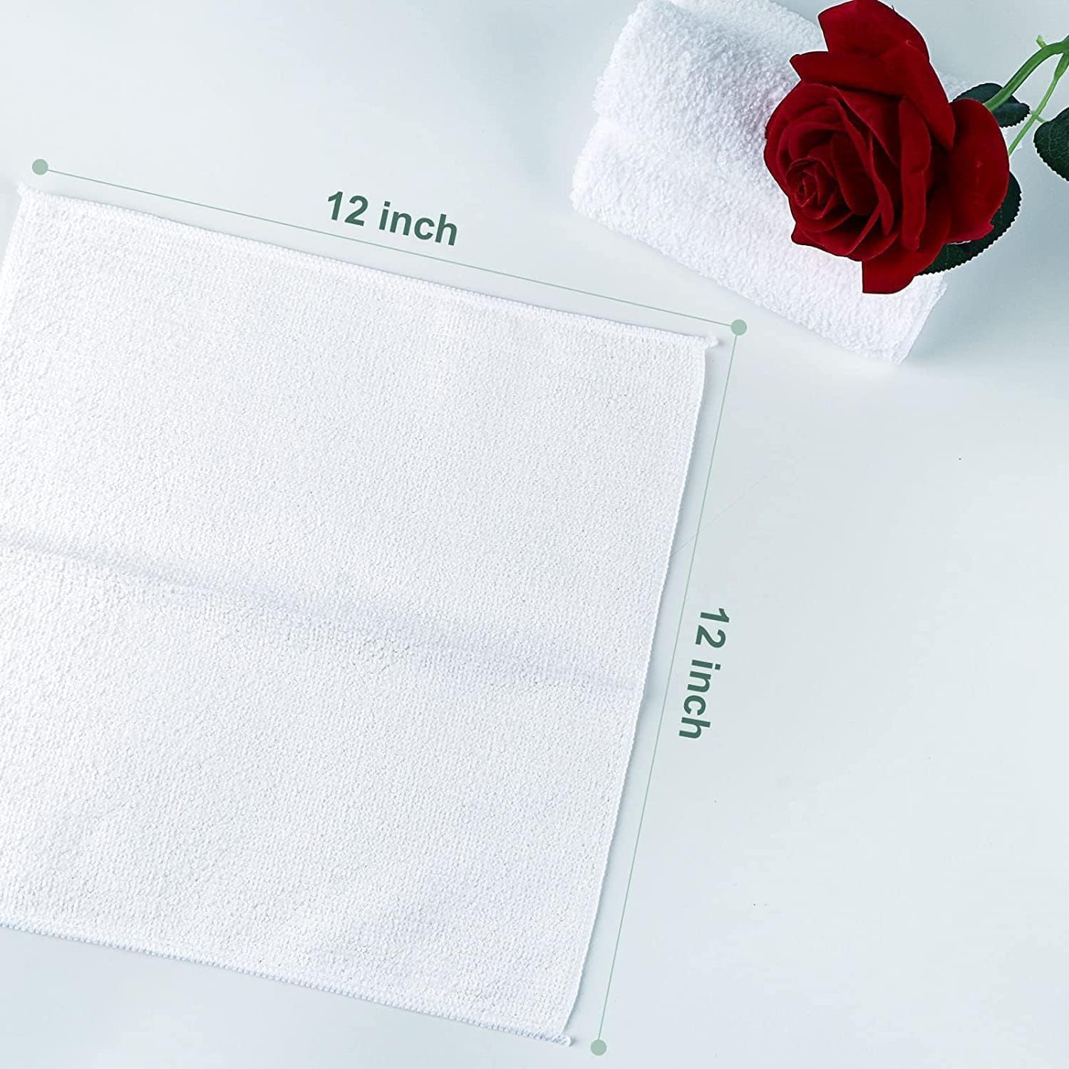 Economical 600 & 7200 Pcs Wash Cloths (12x12 Inch) - 100% Cotton