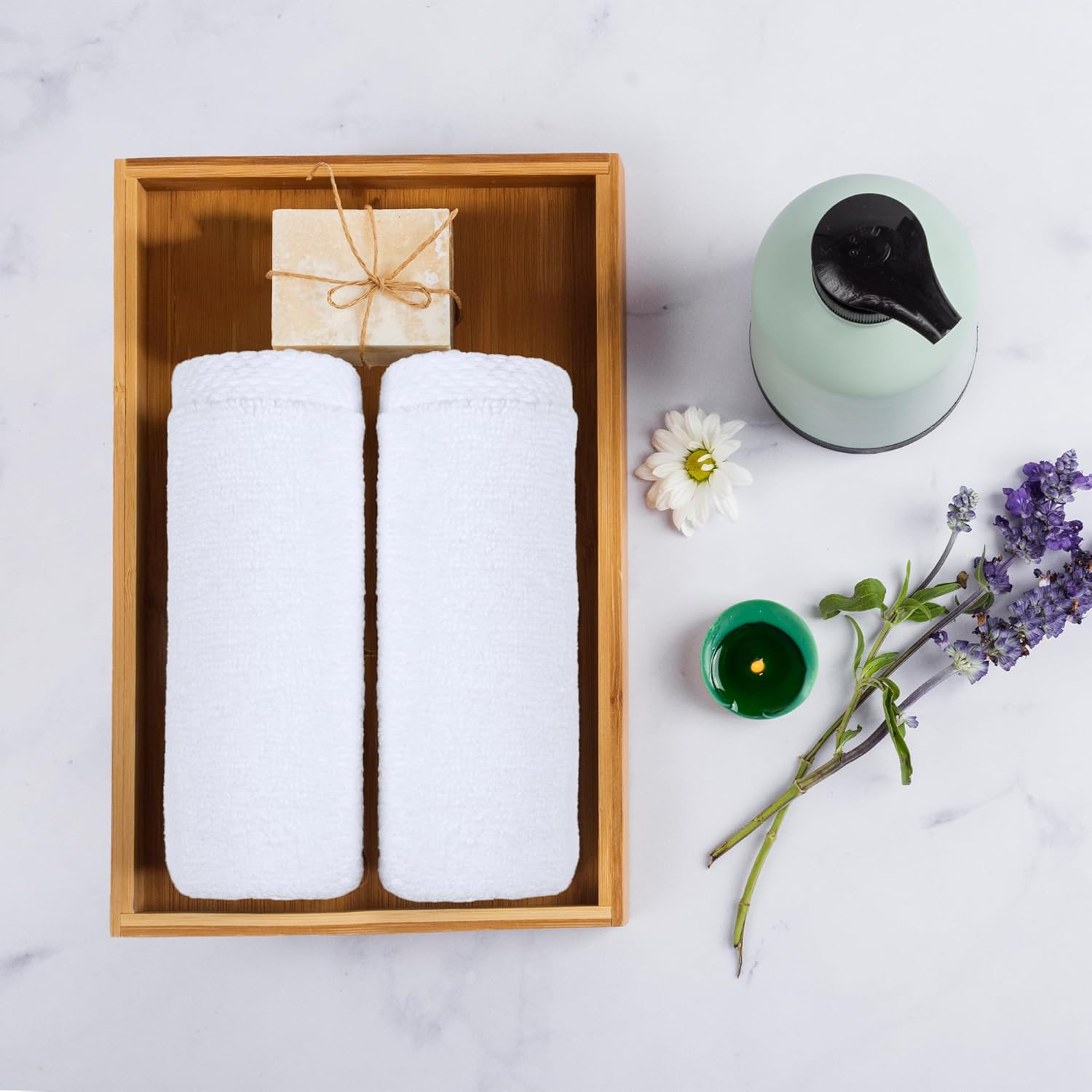 Soft 400 Pack White Wash Cloths (12x12 Inch) - 100% Ring-Spun Cotton