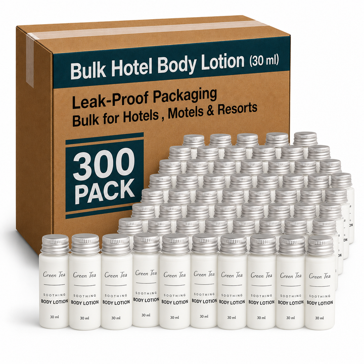 300 Travel Size Hotel Body Lotion Bottles (1 oz Each)