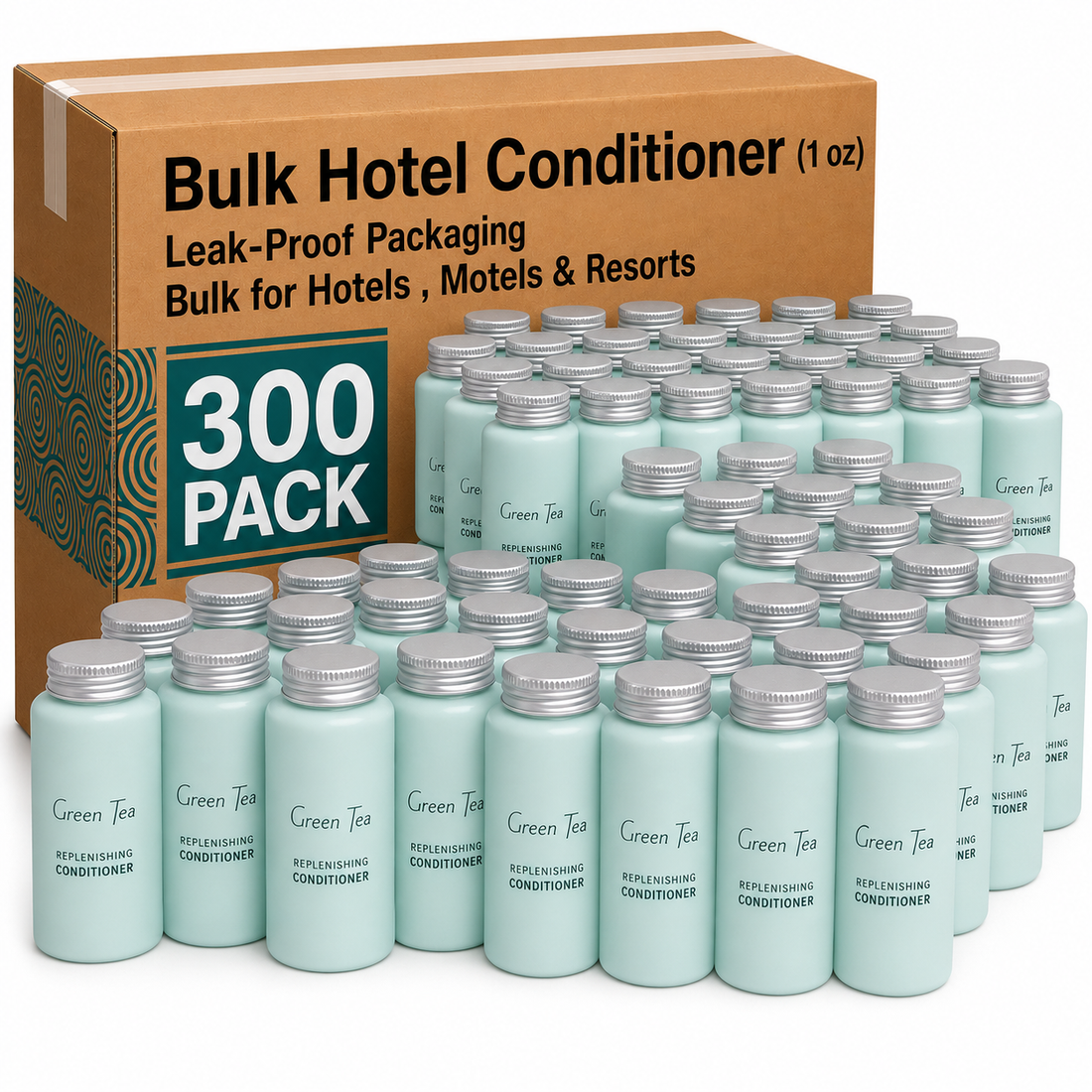 300 Pack Travel Size Hotel Conditioner – 1 oz Individual Bottles