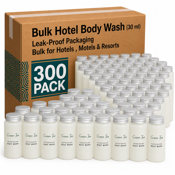 300 Pack (30 ml) 1 oz Travel Size Hotel Body Wash