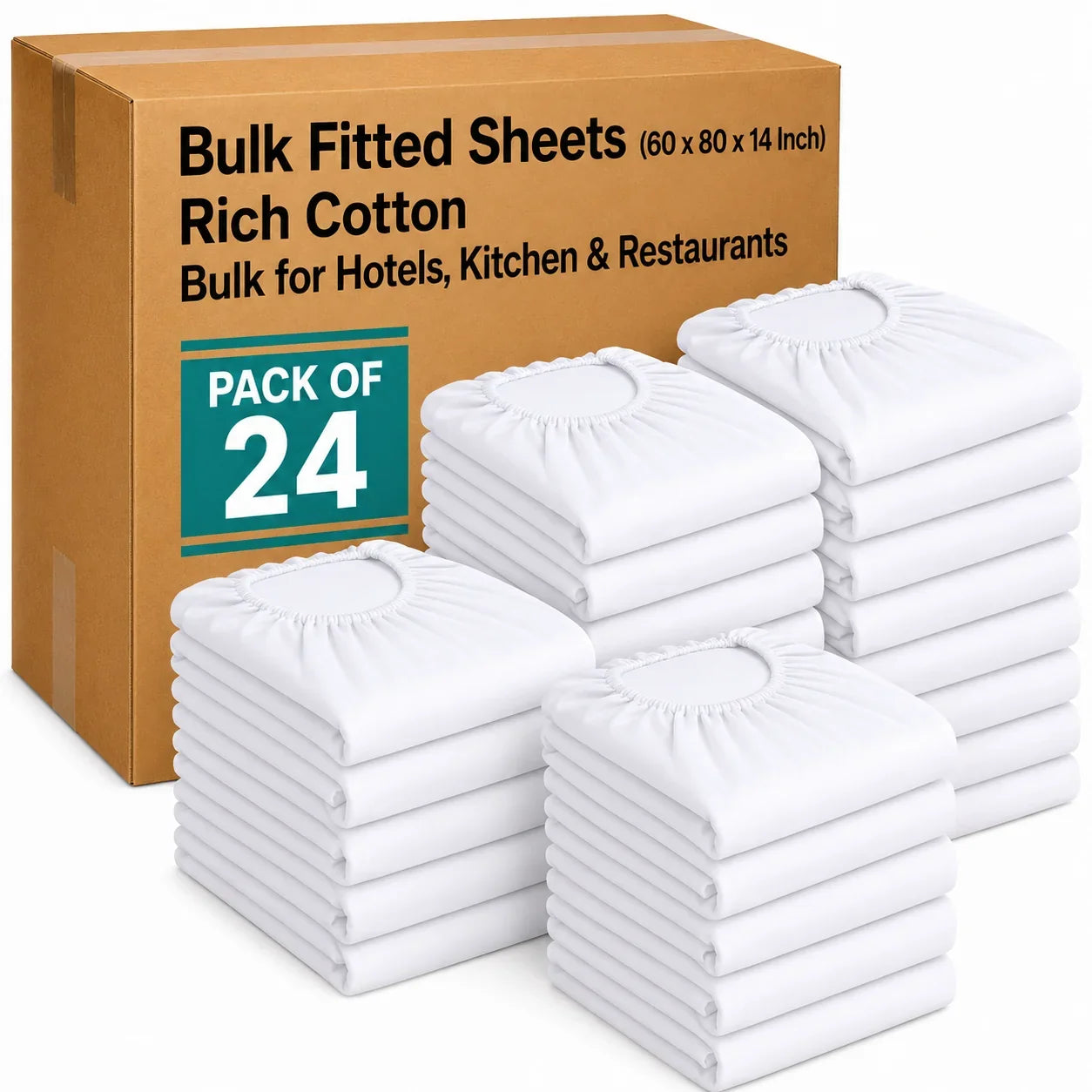 T-200 White Bed Sheets | Sheets for Hotels & Hospitality Use