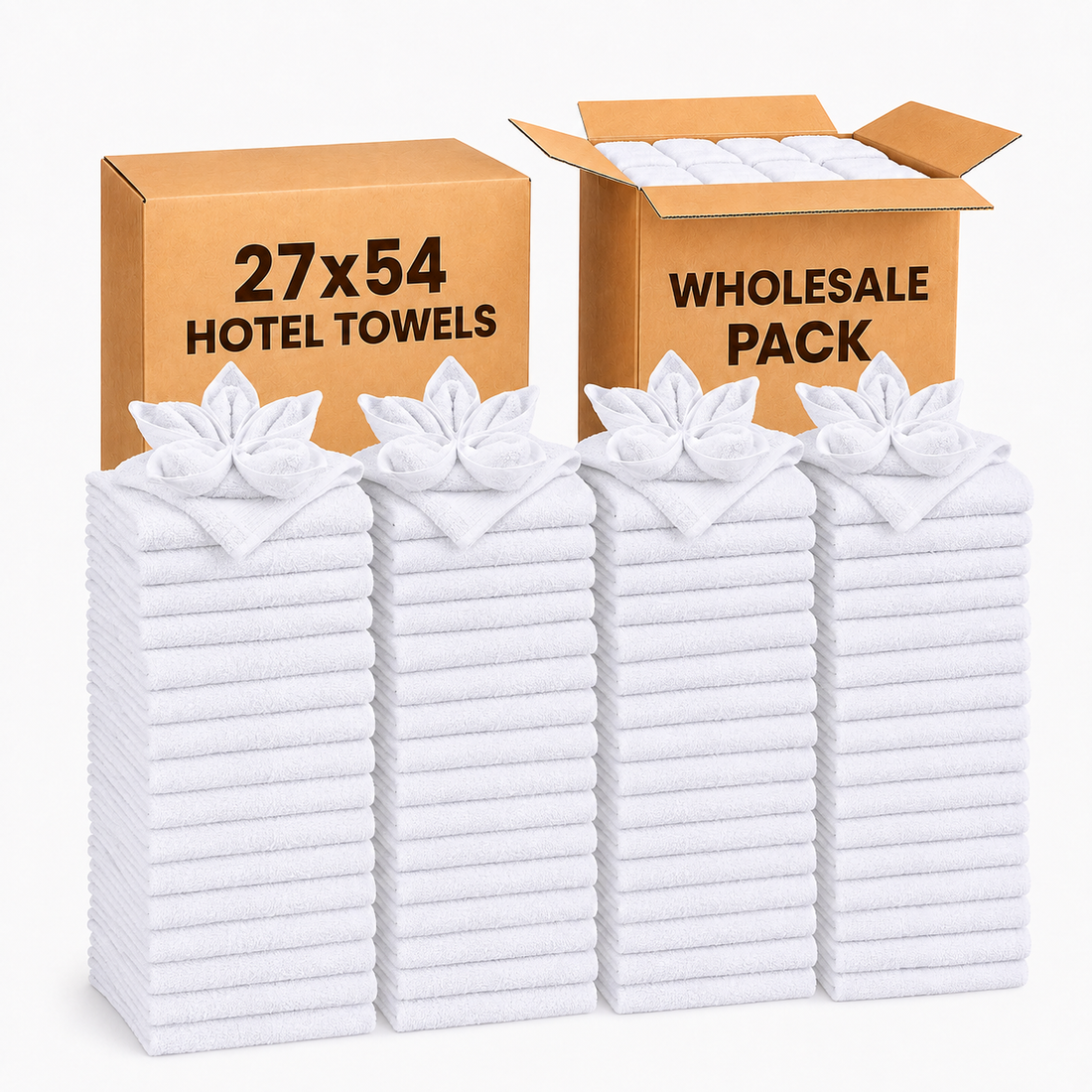 Soft (27x54 Inch Bath Towels) - 50 Pieces Wholesale Pack