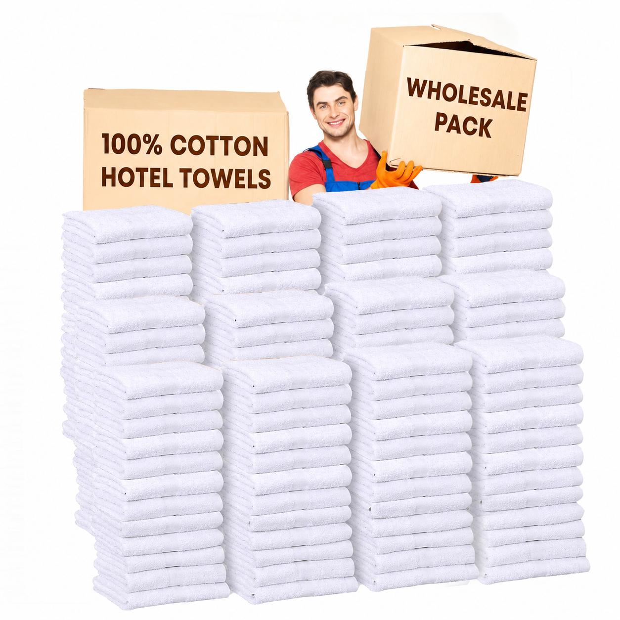 Soft Bulk Bath Towels | From Just $1.40/Towel — 100% Cotton | Wholesale Pack | All Sizes Available