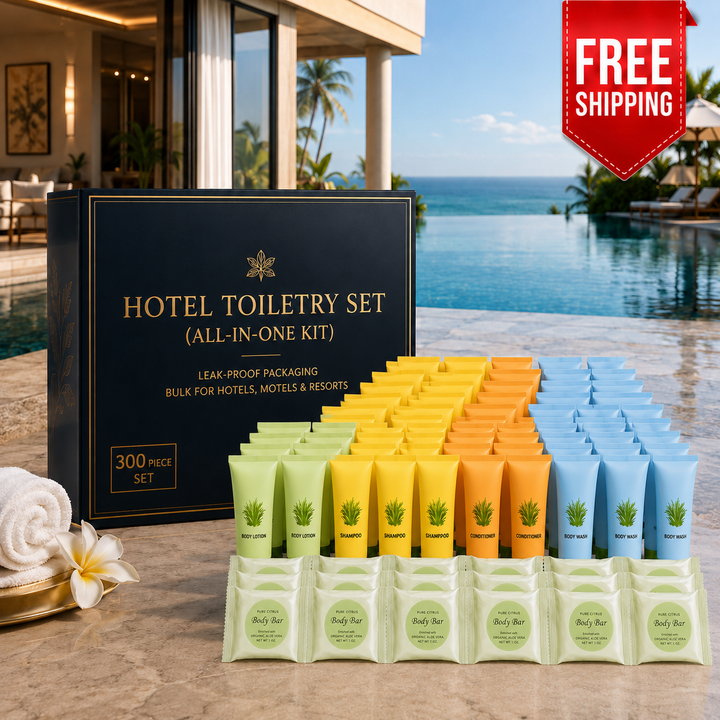 300 Pieces Premium Hotel Amenities Kit | All in one Kit | Just $0.6/Piece