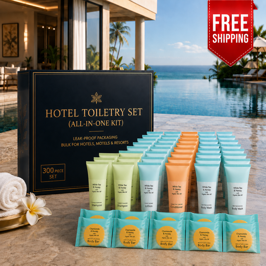 Luxury Hotel Toiletry and Amenities Collection