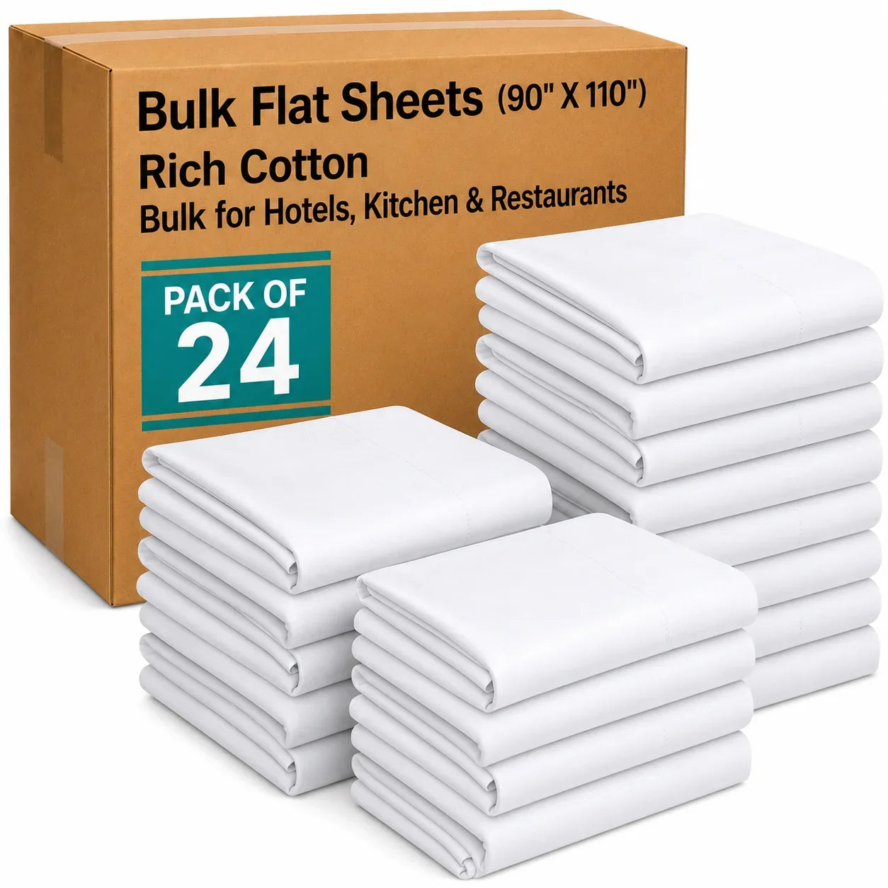 T-200 White Bed Sheets | Sheets for Hotels & Hospitality Use