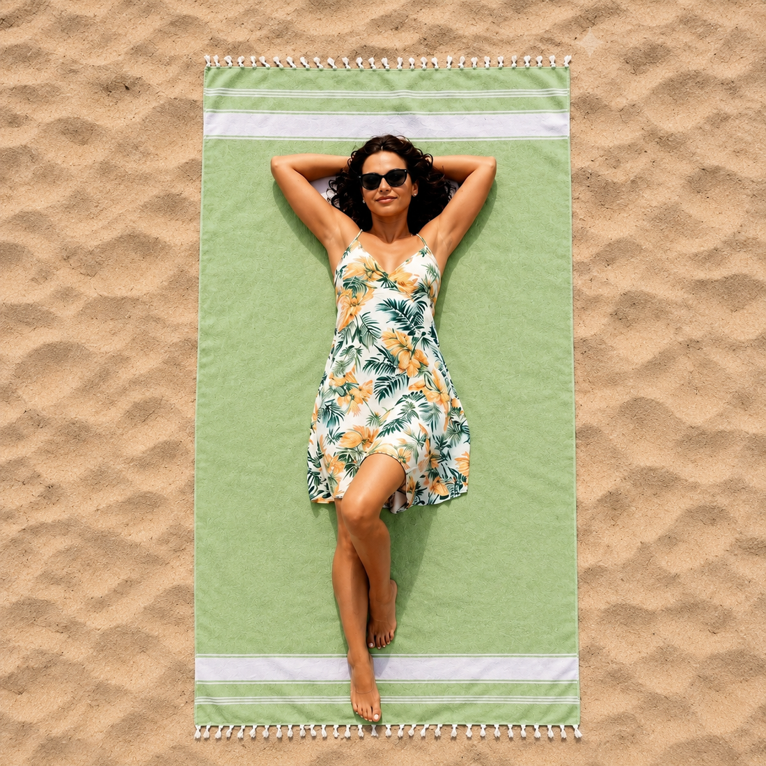 Soft 50 Oversized Turkish Beach Towels– 100% Cotton – 50 Pieces Wholesale Pack