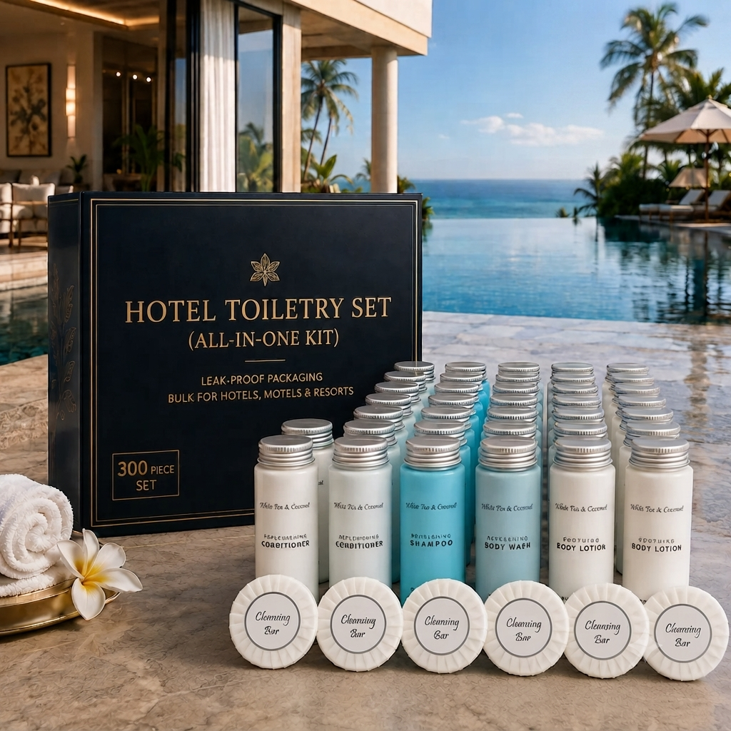 Luxury 300 Pieces Travel Size Hotel Toiletry Set | All in one Kit