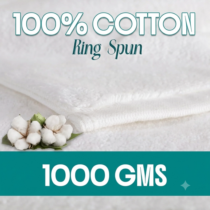 (1000 GSM ) Luxury 36 Pack Bath Stepping Mats  (21x34 Inch) - 100% Premium Cotton
