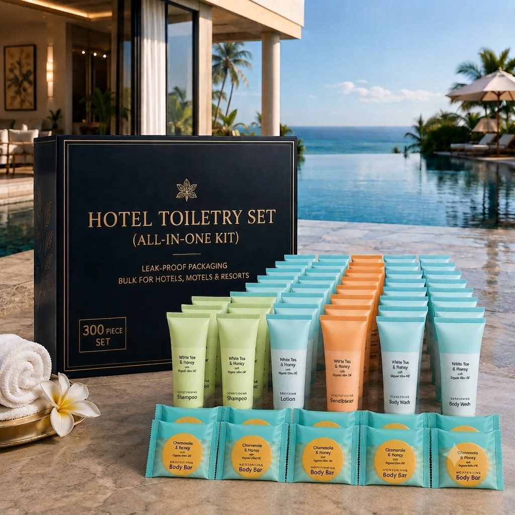 Luxury 300 Pieces Travel Size Hotel Toiletry Set  | All in one Kit
