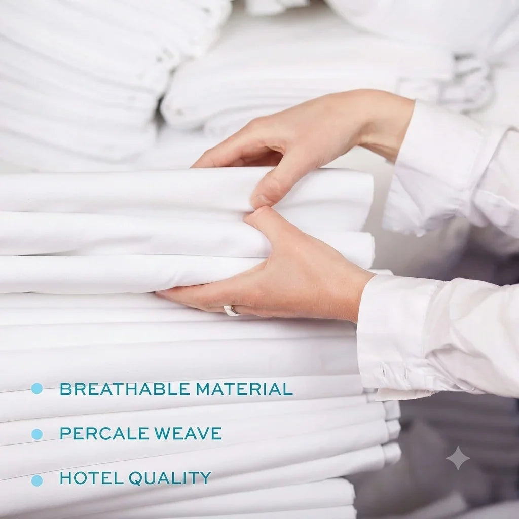 T-200 White Bed Sheets | Sheets for Hotels & Hospitality Use