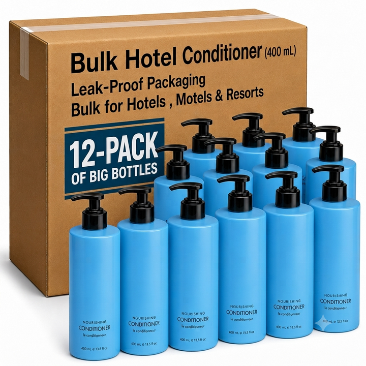 12-Pack Hotel Conditioner Bulk (461 ml / 16.23 Oz Each)