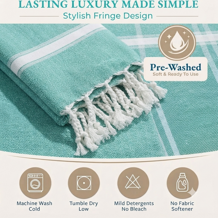 Luxury Oversized Turkish Beach Towels– 100% Cotton –  24 & 36  Wholesale Pack