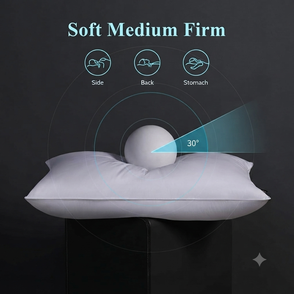 Soft 16 Pack Queen Size Pillows (30 x 20 Inch) – Bulk Pack for Hospitality Use