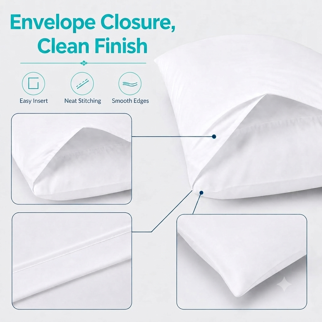 Soft Standard/Queen Size Pillow Cases (20 x 30 Inch) – Bulk Pack for Hospitality Use