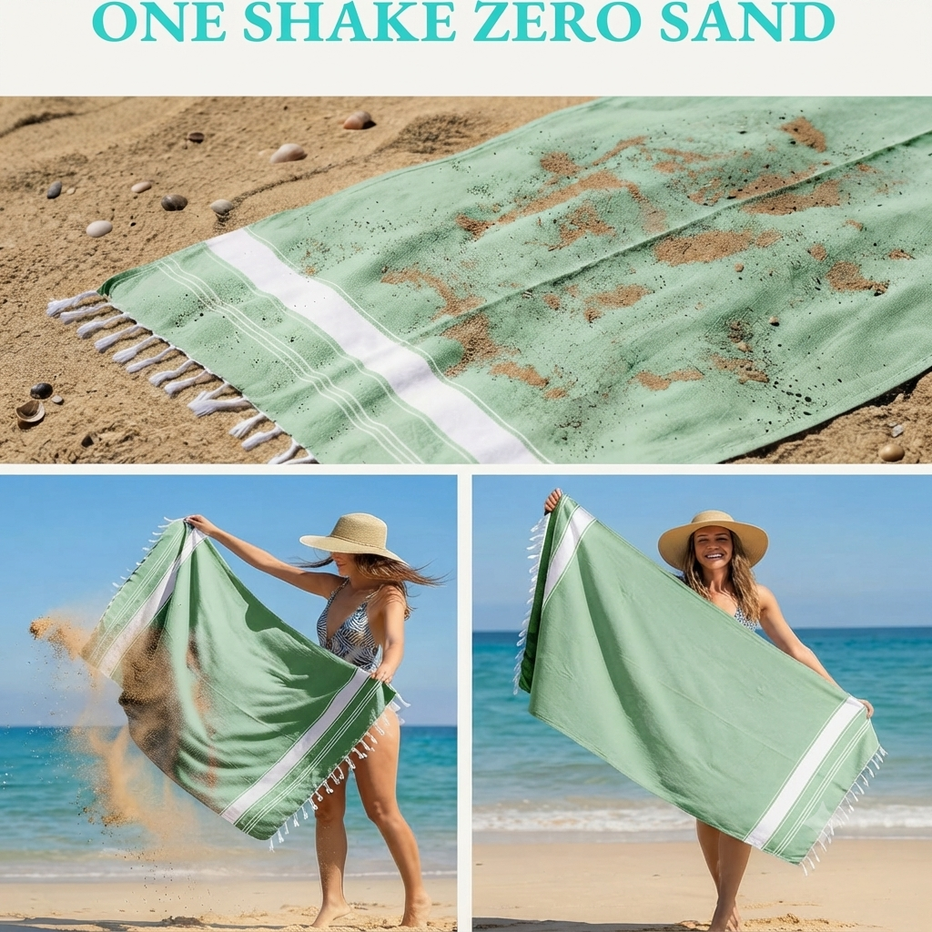 Soft 50 Oversized Turkish Beach Towels– 100% Cotton – 50 Pieces Wholesale Pack