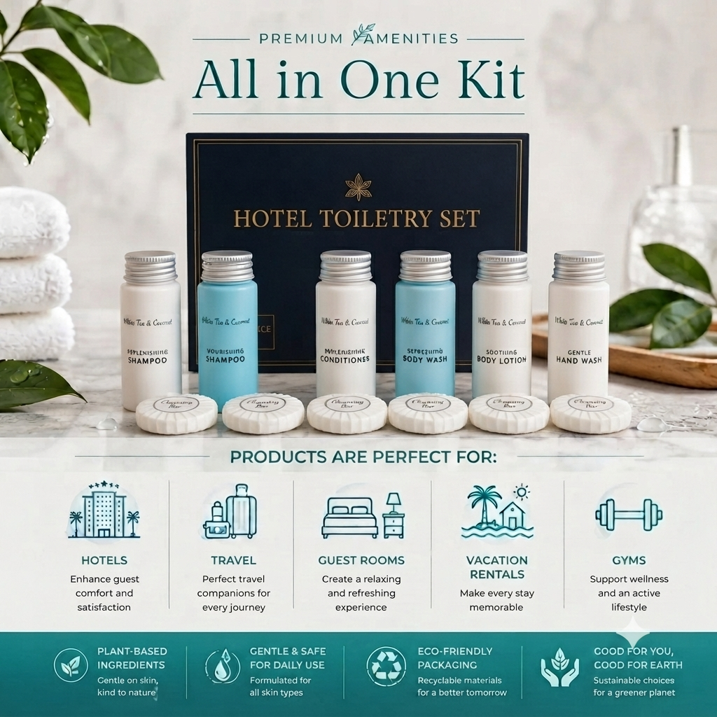 Luxury Hotel Toiletry and Amenities Collection