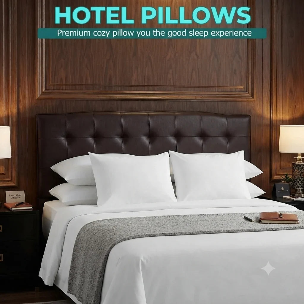 Soft Standard/Queen Size Pillows (30 x 20 Inch) – Bulk Pack for Hospitality Use