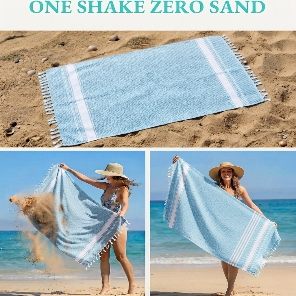 Luxury Oversized Turkish Beach Towels– 100% Cotton – 24 & 36 Wholesale Pack