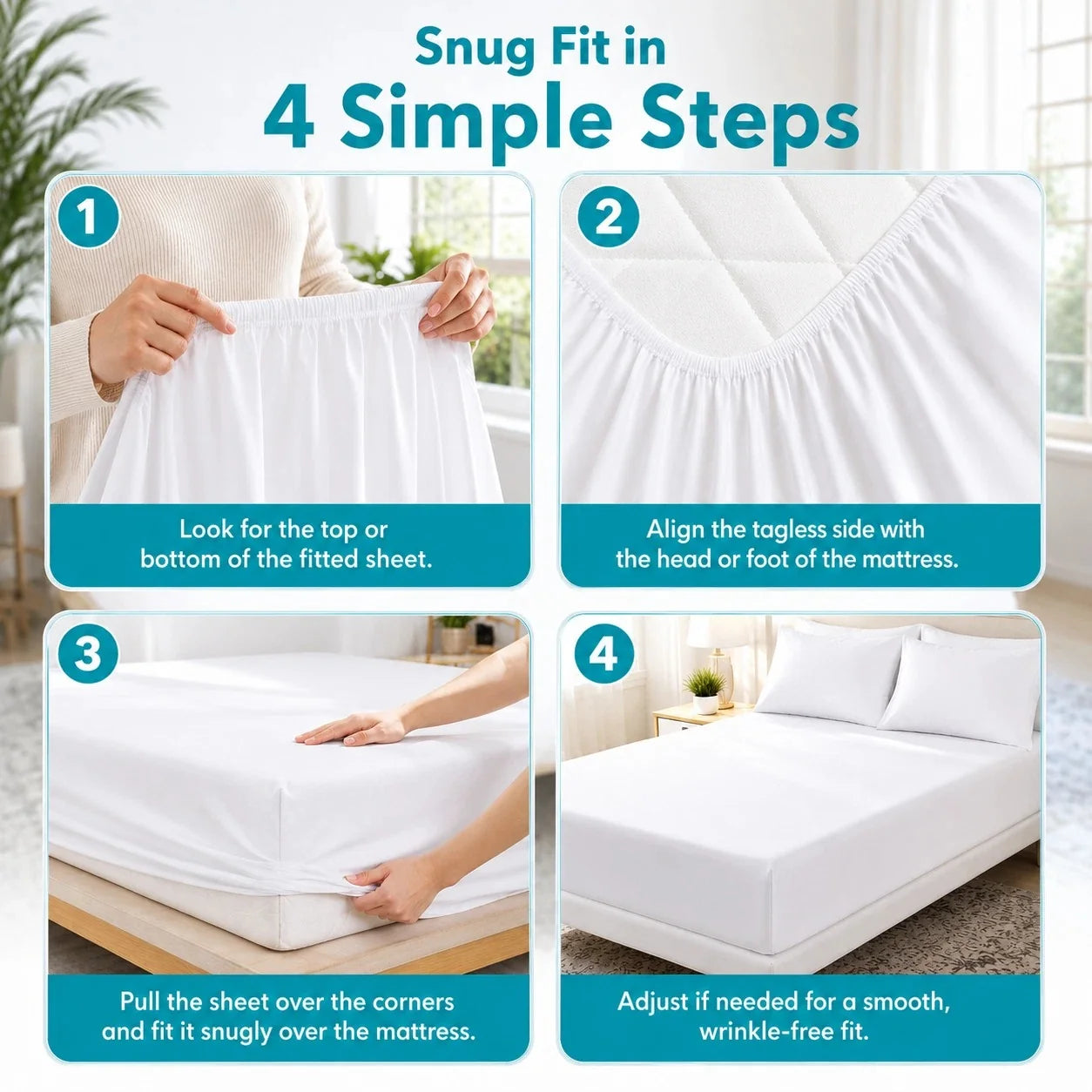 Bulk Case Pack of 40 Double Size Polycotton Bedding Set – 10 Flat Sheets, 10 Deep Fitted Sheets & 20 Pillowcases