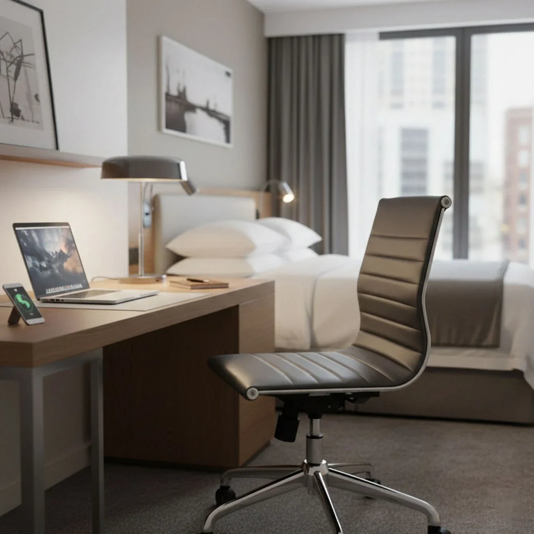 4 Pack Ferrara Mid Back Task Chairs - With or Without Arms