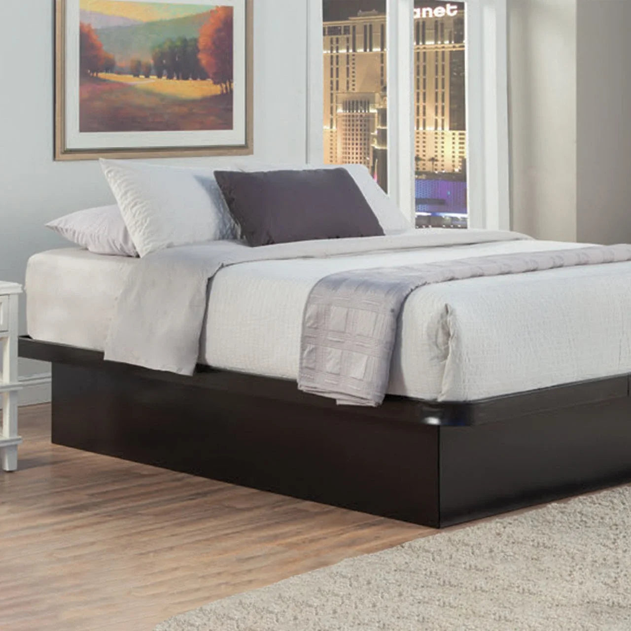 17" H Steel Platform Bed Bases with Grid Top